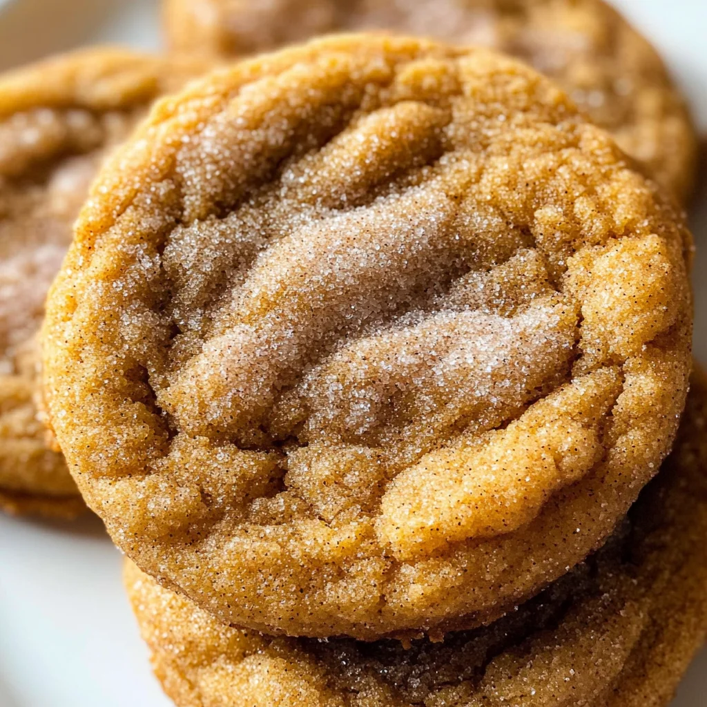 Chewy Pumpkin Snickerdoodle Cookies