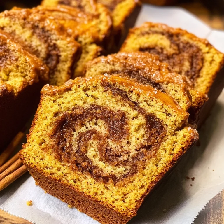 Cinnamon Swirl Pumpkin Bread Mini Loaves
