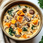 Cozy Autumn Wild Rice Soup