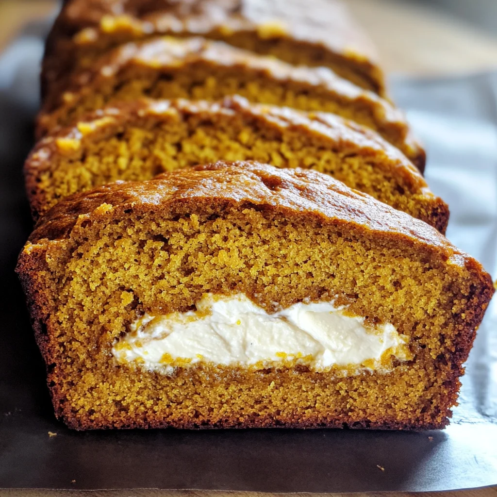 Cream Cheese-Filled Pumpkin Bread