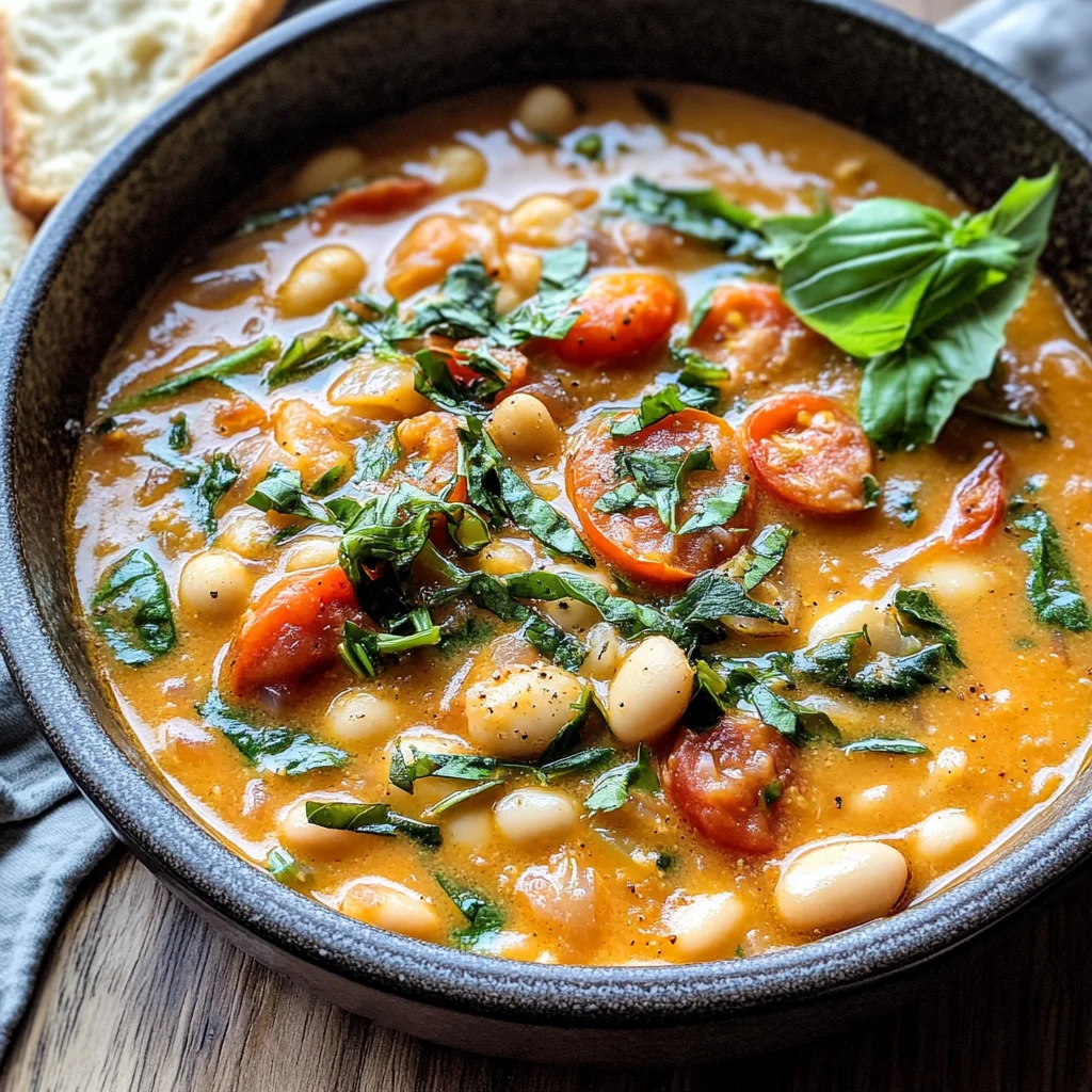 Creamy Tomato White Bean Stew