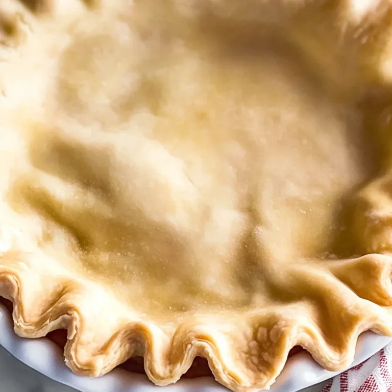 Easy Homemade Pie Crust
