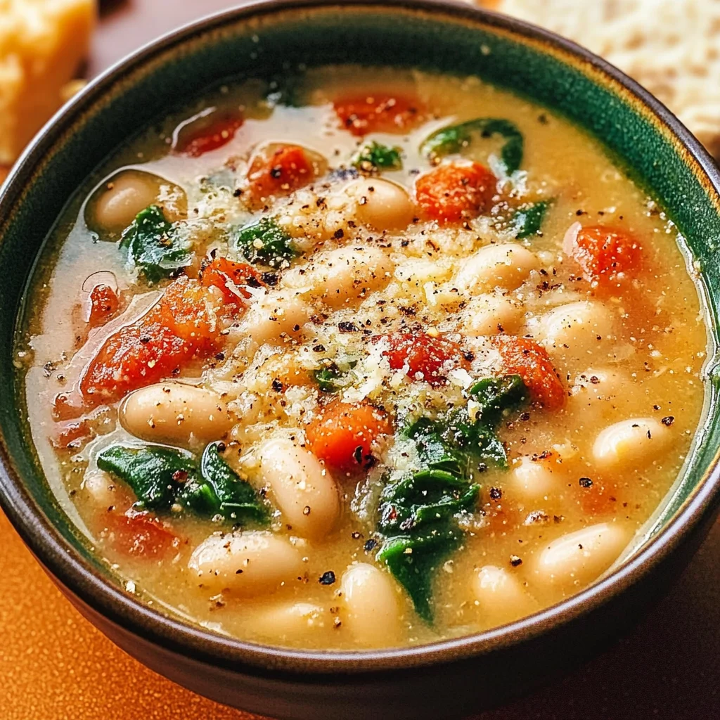 Fire Roasted Parmesan & White Bean Soup