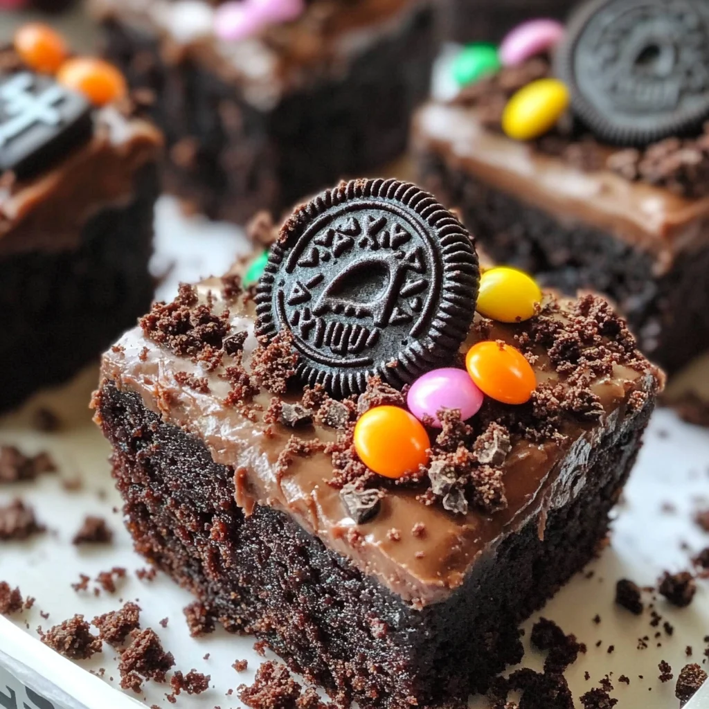 Graveyard Brownie Bites