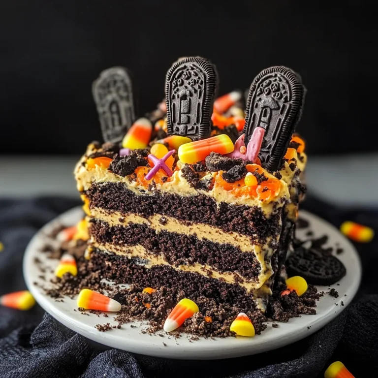Halloween Graveyard Cake Recipe