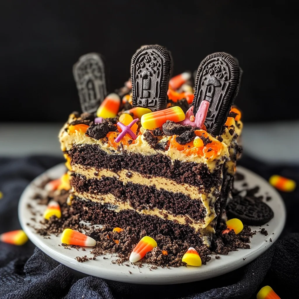 Halloween Graveyard Cake Recipe