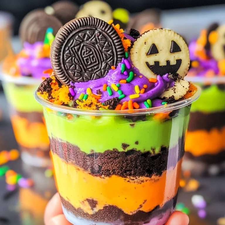 Halloween Pudding Cups