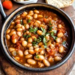 Loubia- Morrocan White Bean Stew (Stovetop + Instant Pot)