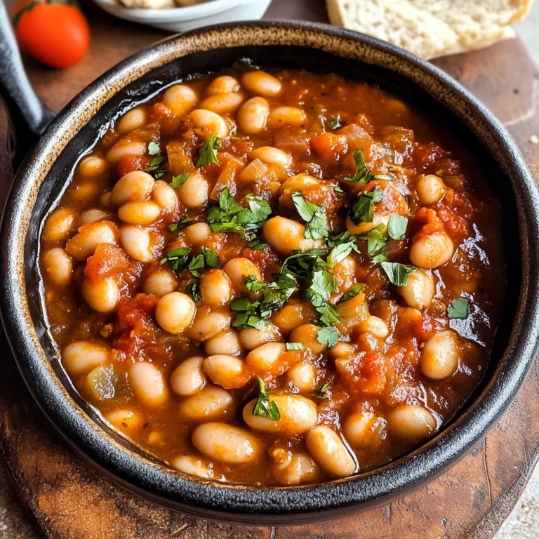 Loubia- Morrocan White Bean Stew (Stovetop + Instant Pot)