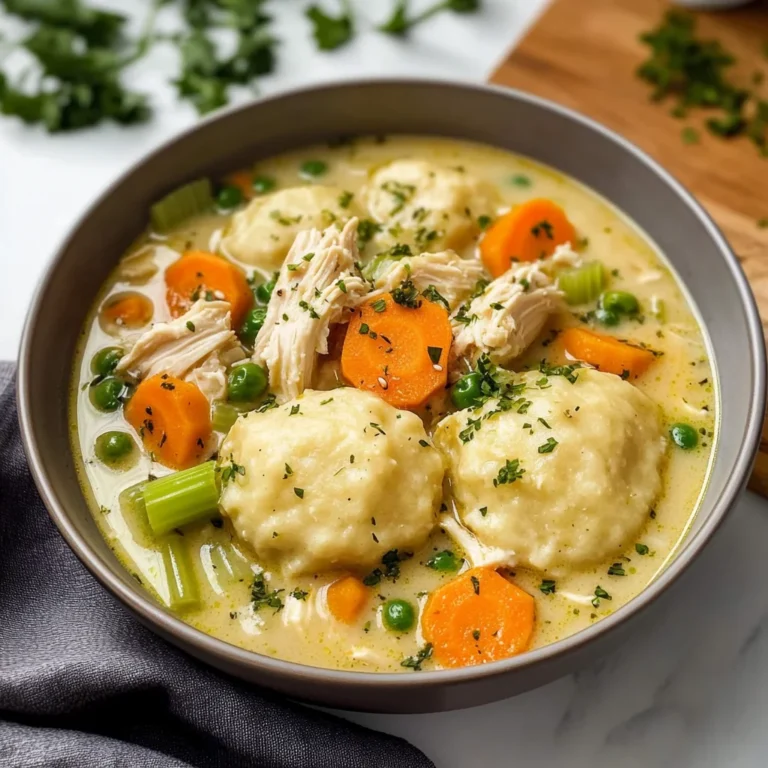 One Pot Chicken Dumpling Soup (with refrigerated biscuit dough!)