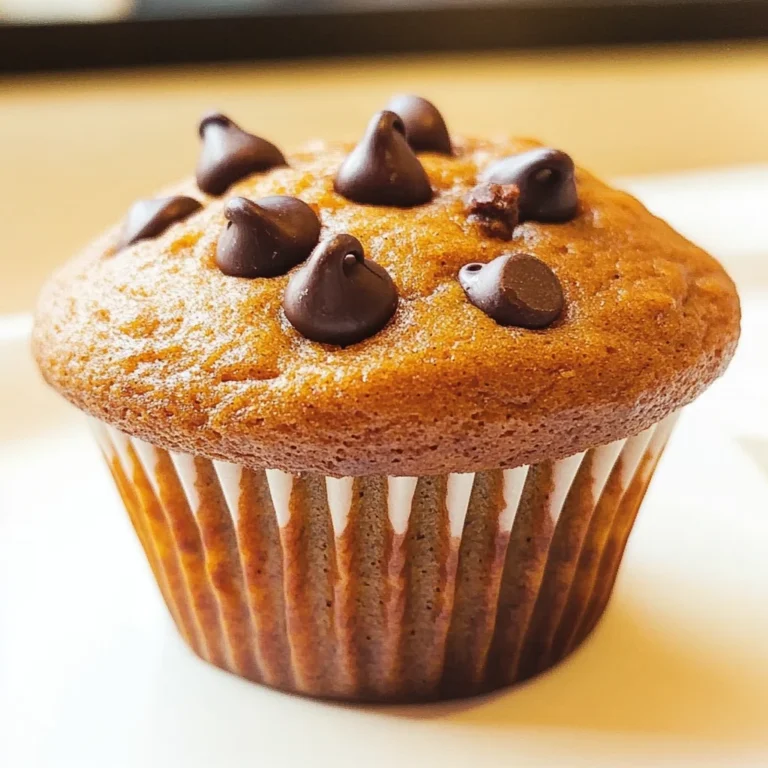 Pumpkin Chocolate Chip Muffins