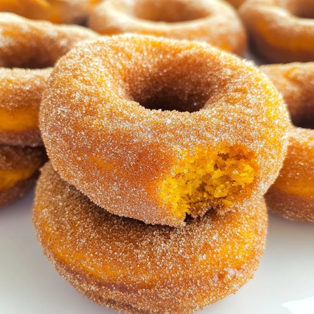 Pumpkin Cinnamon Sugar Donuts