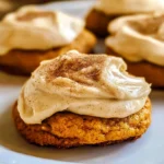Pumpkin Cookies with Cream Cheese Frosting