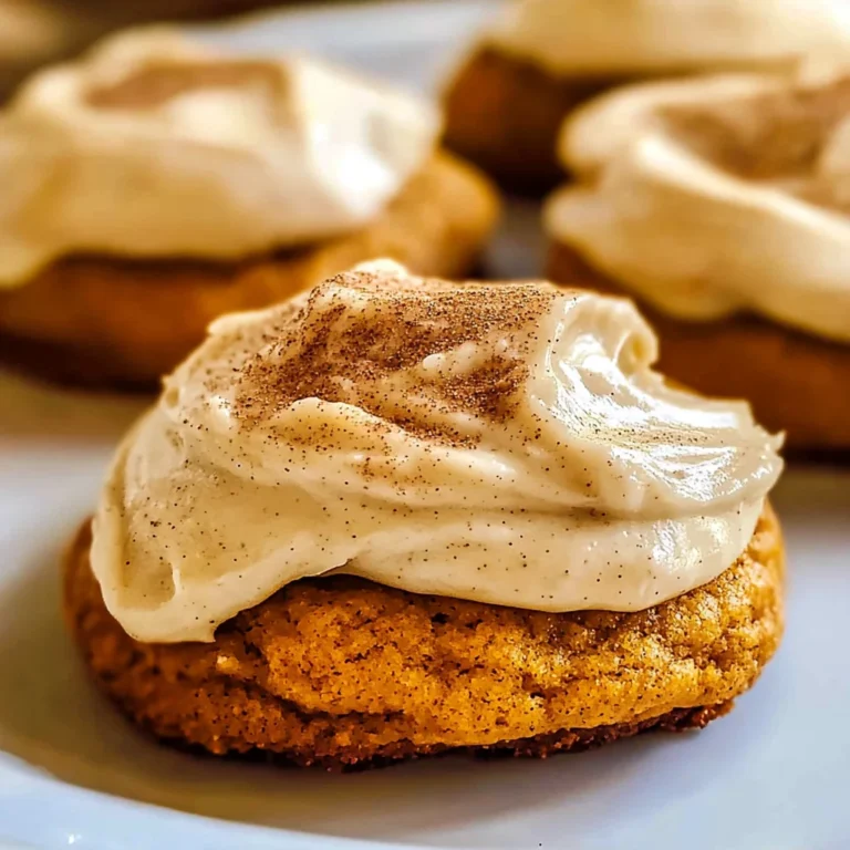 Pumpkin Cookies with Cream Cheese Frosting