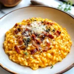Pumpkin Risotto with Bacon & Parmesan