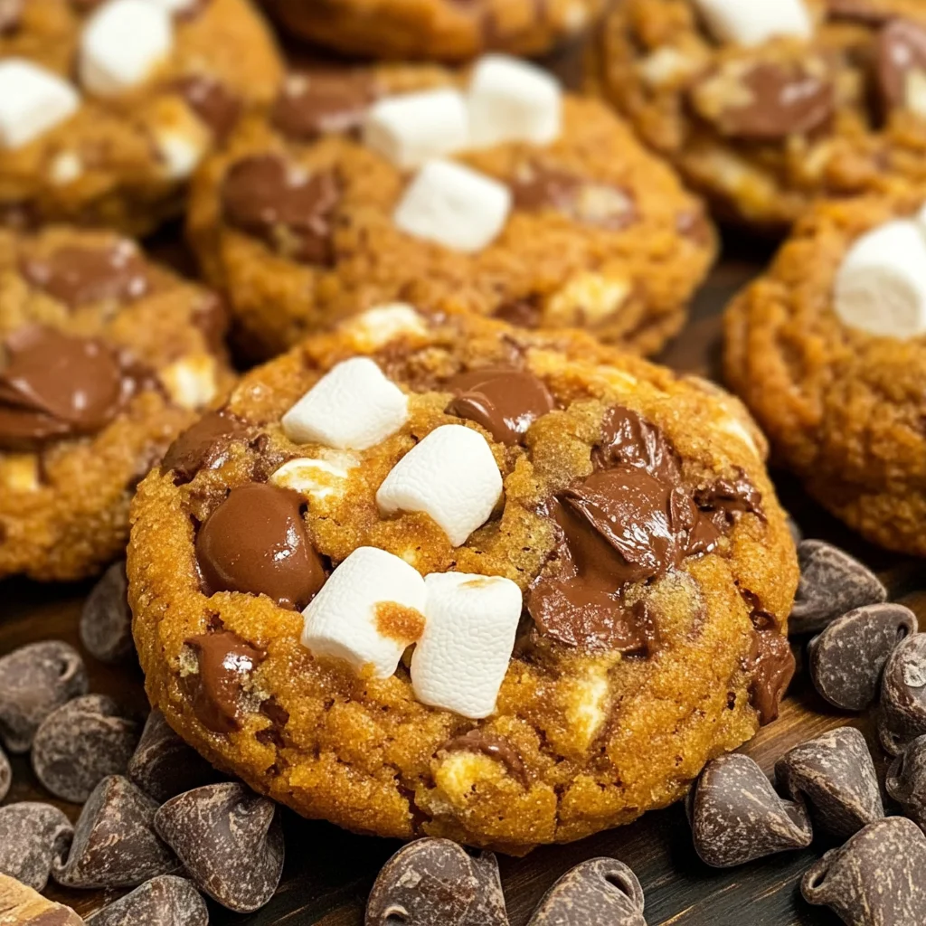 Pumpkin S'mores Cookies