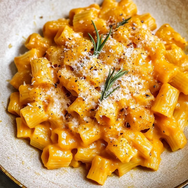 Roasted Pumpkin and Garlic Pasta