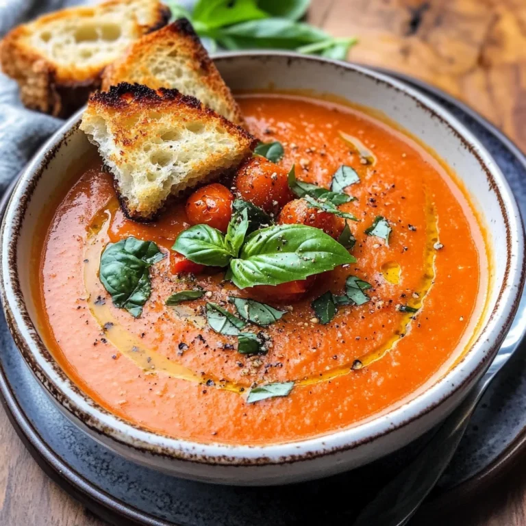 Roasted Tomato Basil Soup