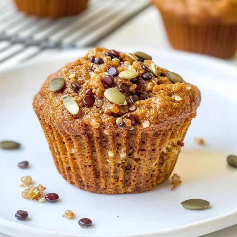 Skinny Pumpkin Quinoa Muffins