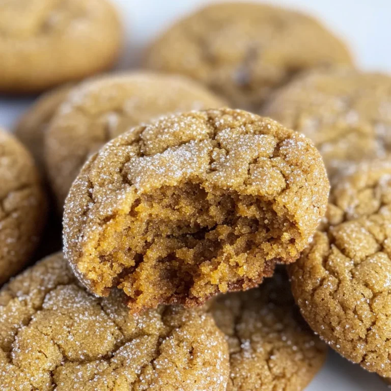 Soft and Chewy Pumpkin Molasses Cookies