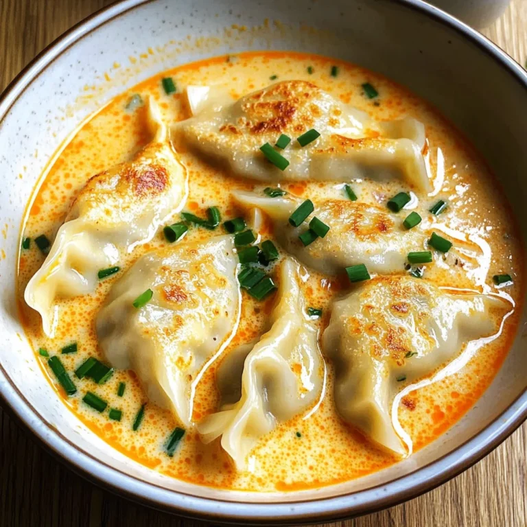 Thai Coconut Curry Dumpling Soup