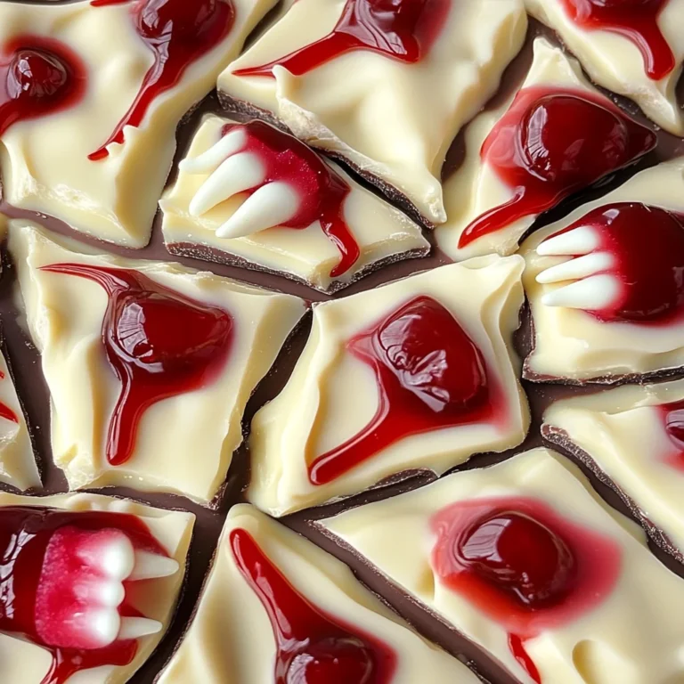 Vampire Chocolate Halloween Bark