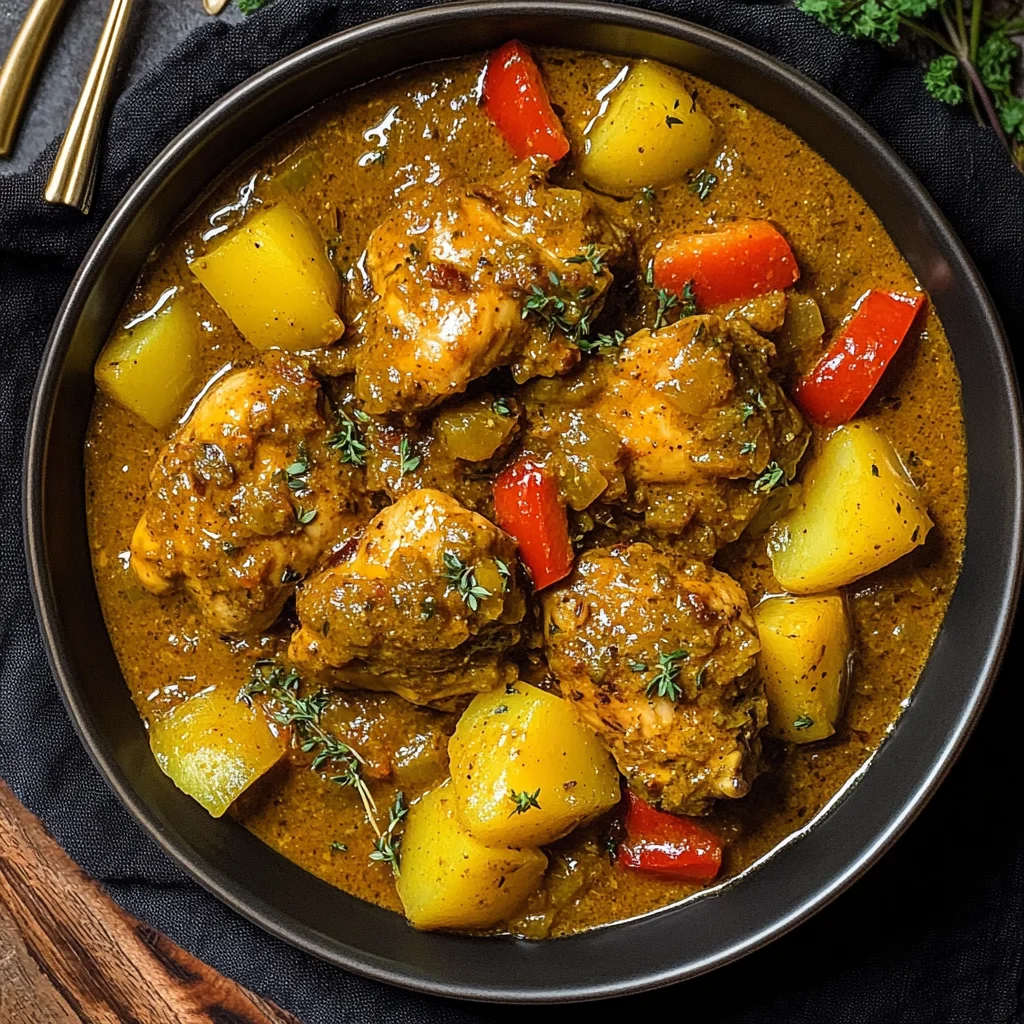 Authentic Jamaican Curry Chicken