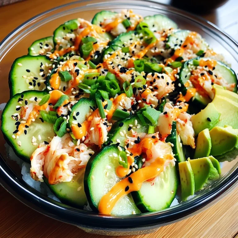 California Roll Cucumber Salad