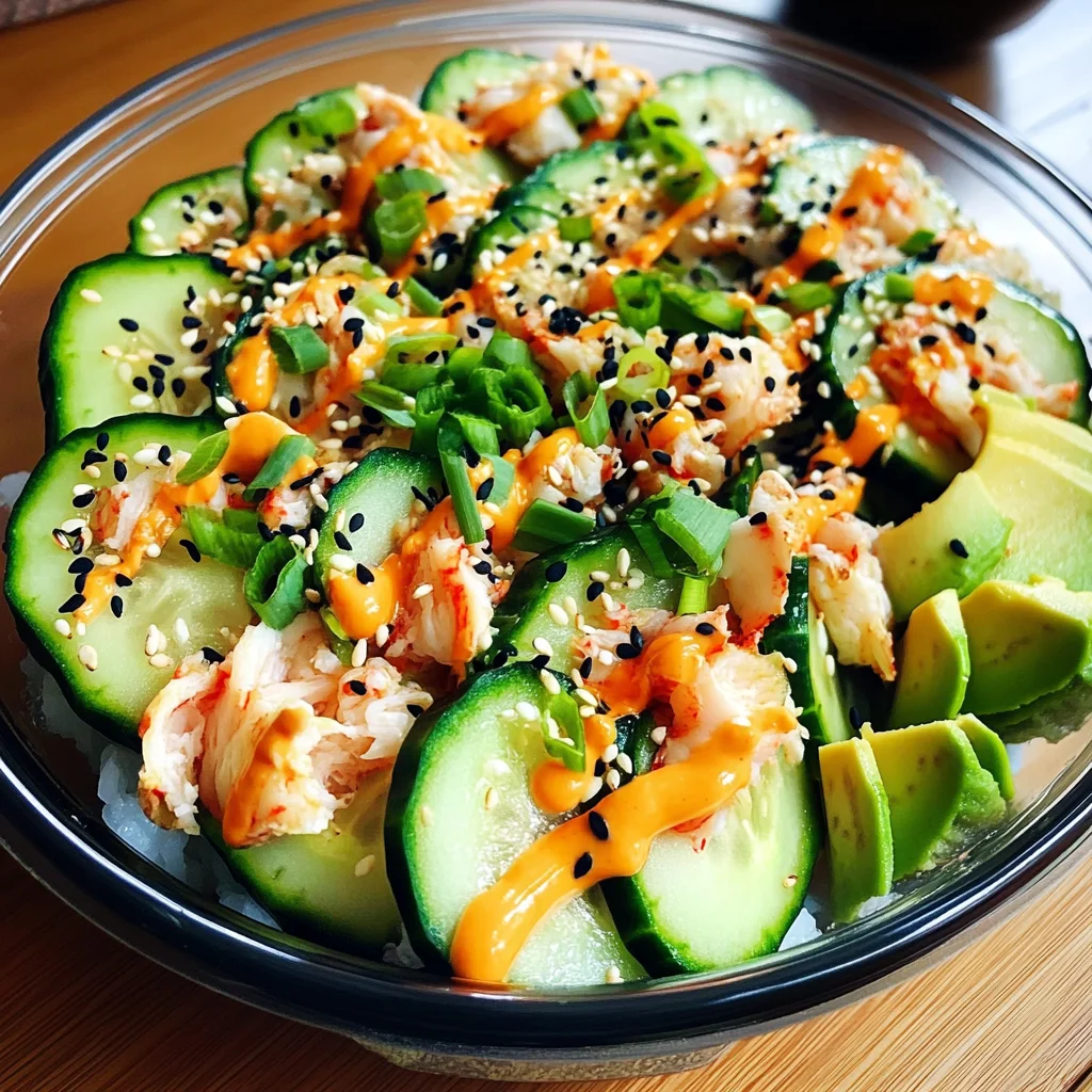 California Roll Cucumber Salad