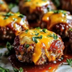 Cheesy Stuffed Meatloaf Bites