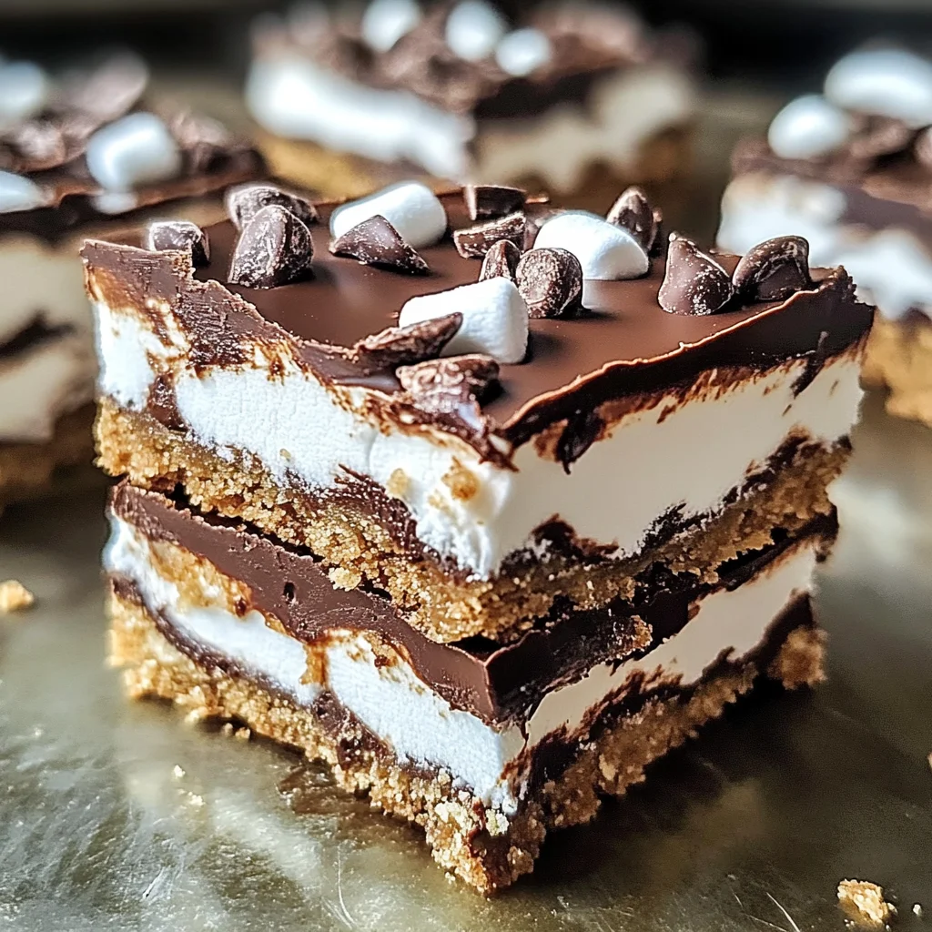 Chocolate Marshmallow Cookie Bars