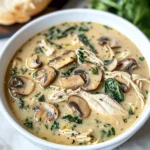 Comforting Rotisserie Chicken and Mushroom Soup