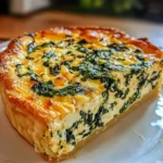Cottage Cheese and Spinach Crustless Quiche