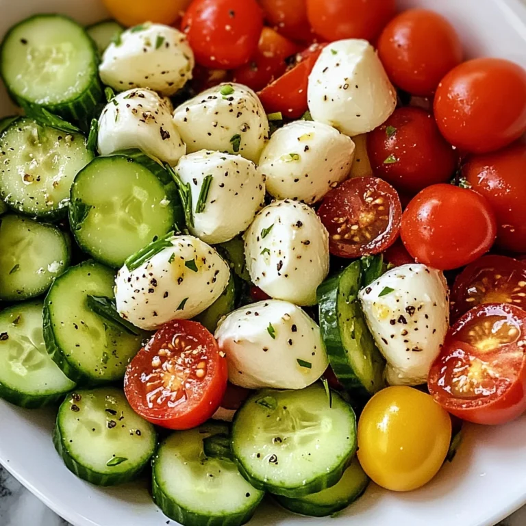 Cucumber Mozzarella Salad