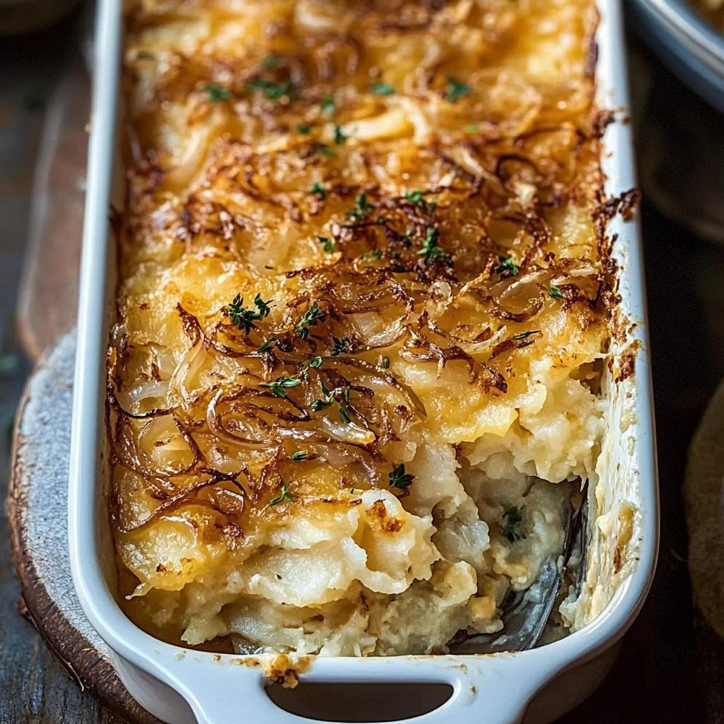 French Onion Funeral Potatoes