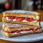 Fried Strawberry Cheesecake Sandwiches