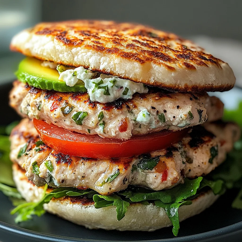 Greek Chicken Burgers
