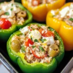 Greek Chicken Stuffed Peppers