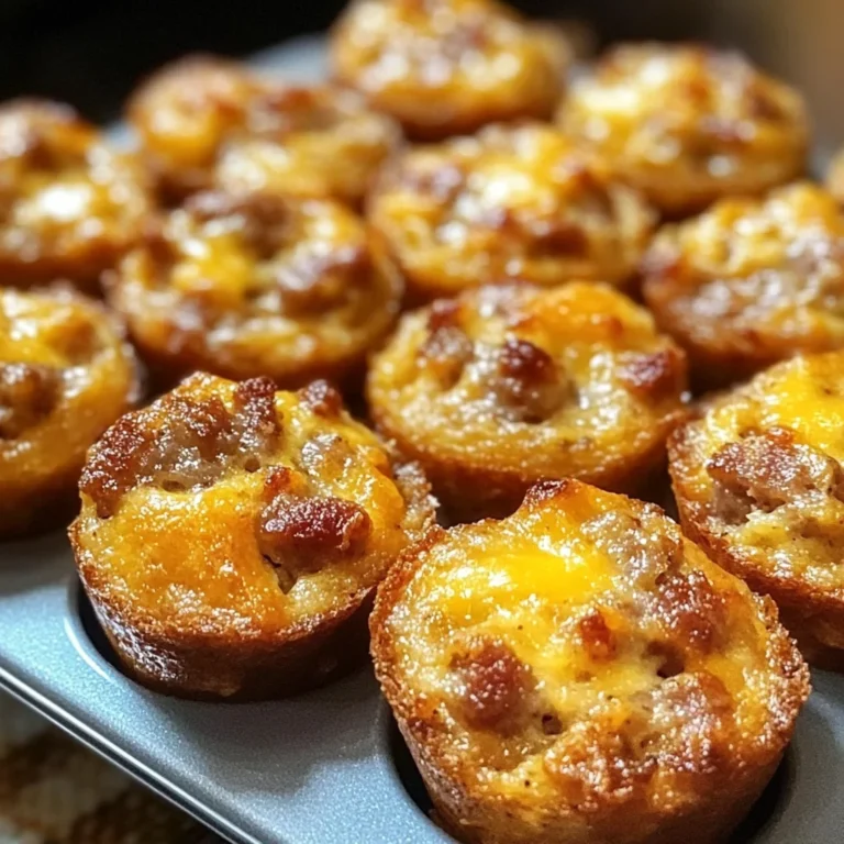 High-Protein Pancake Sausage Mini Muffins