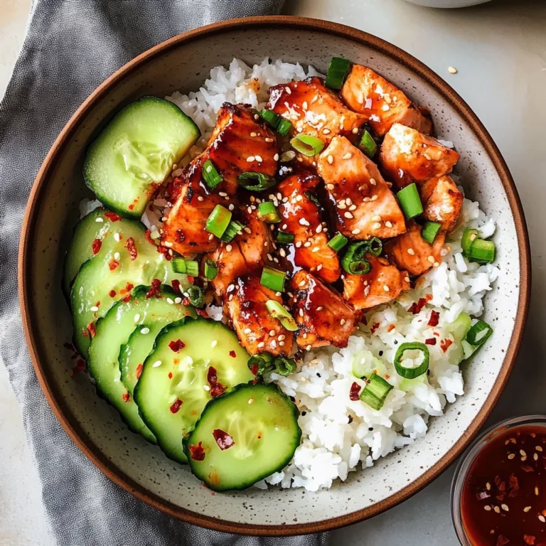 Honey Sriracha Salmon Bowls