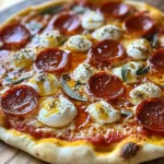 Hot Honey Pepperoni Ricotta Pizza : A Pizza Recipe