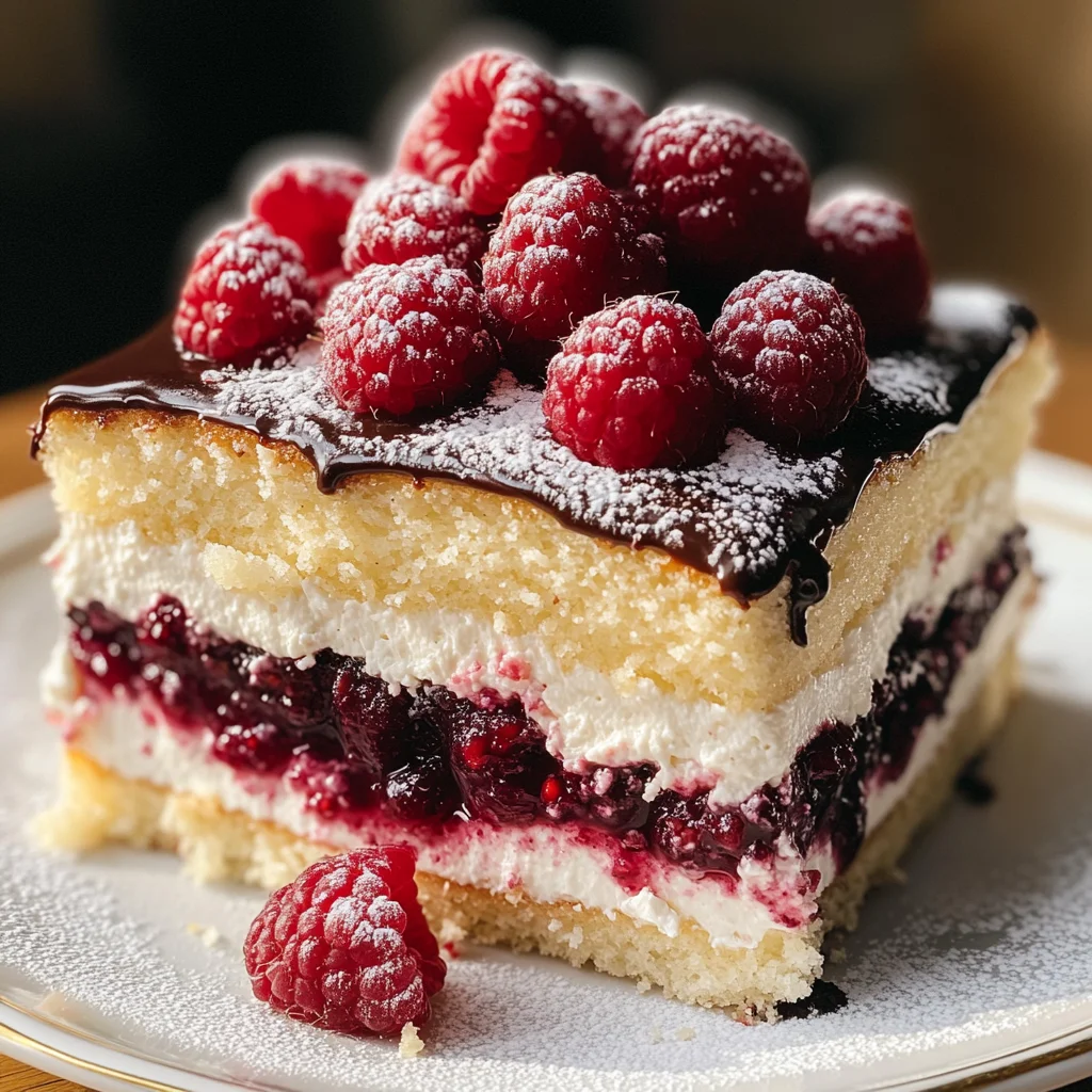Italian Vanilla Raspberry Love Cake