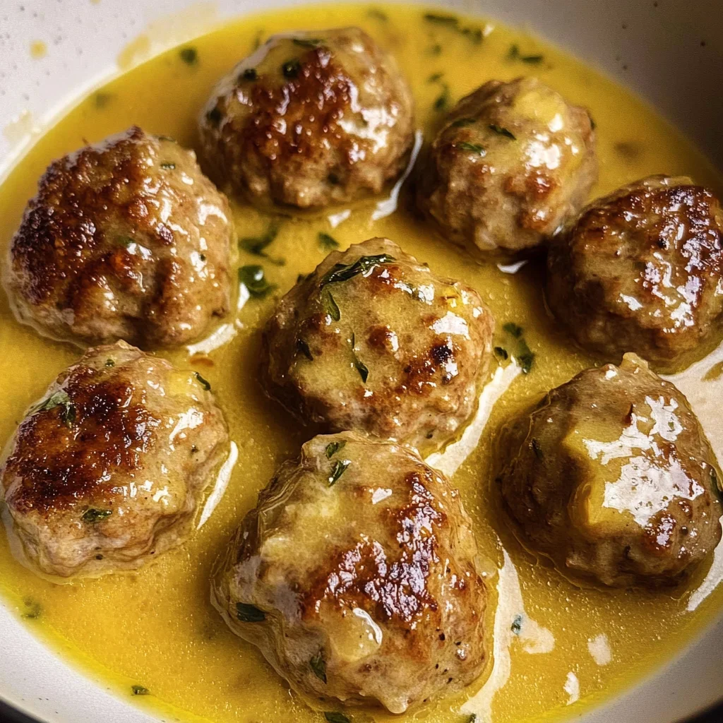 Keftedes In Lemon Sauce