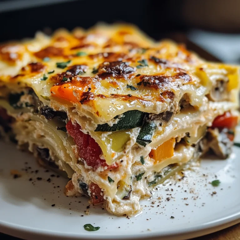 Loaded Veggie White Lasagna