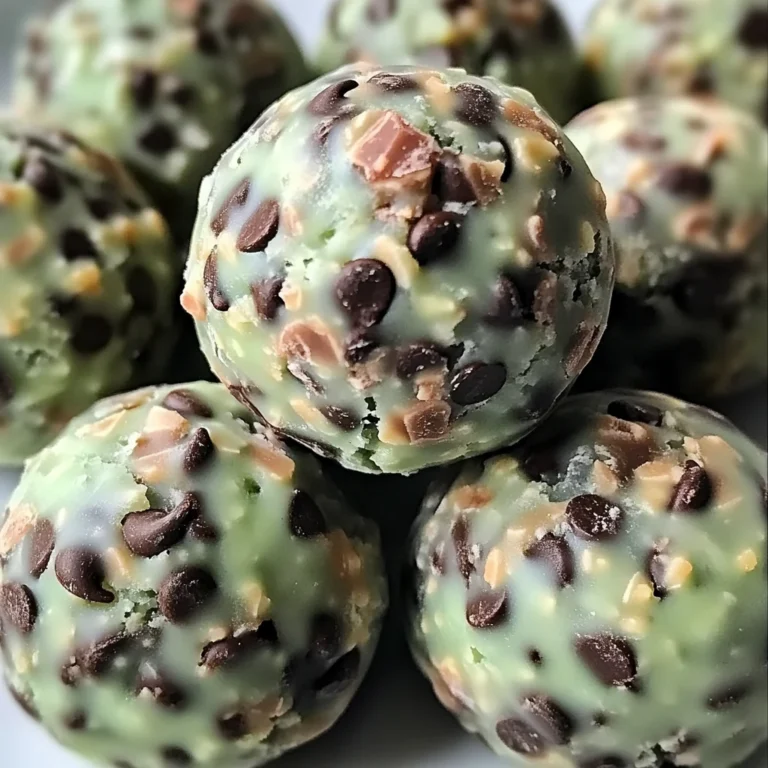 Mint Chocolate Chip Protein Balls