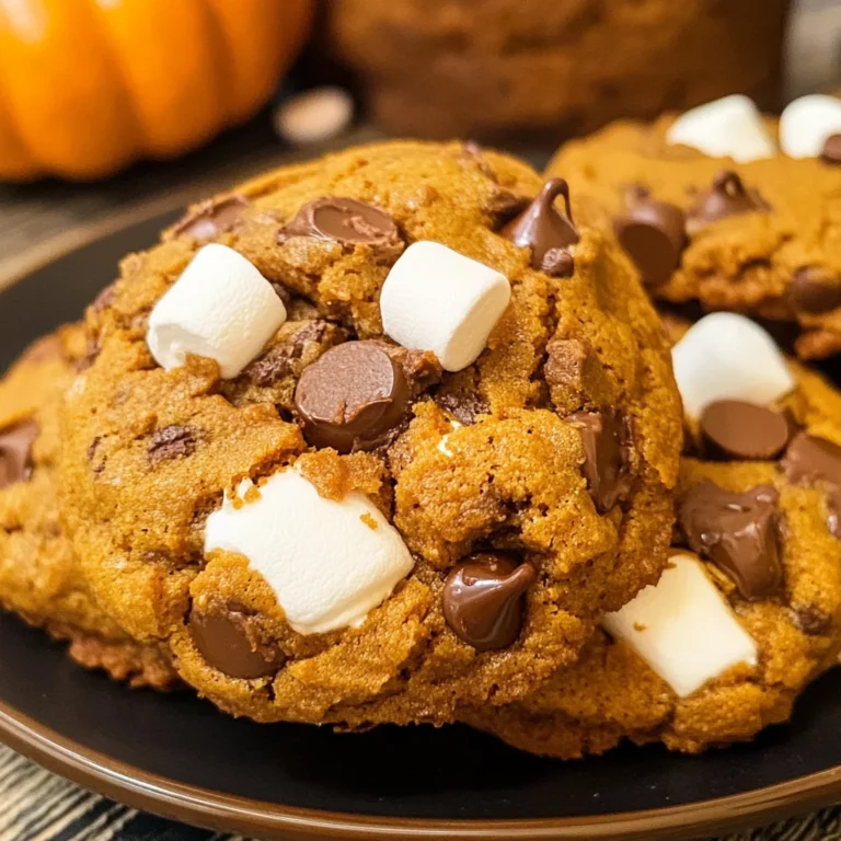 Pumpkin S'mores Cookies