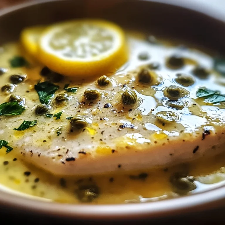 Simple Lemon Caper Sauce