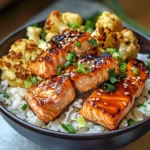 Sriracha Honey Salmon Bowls