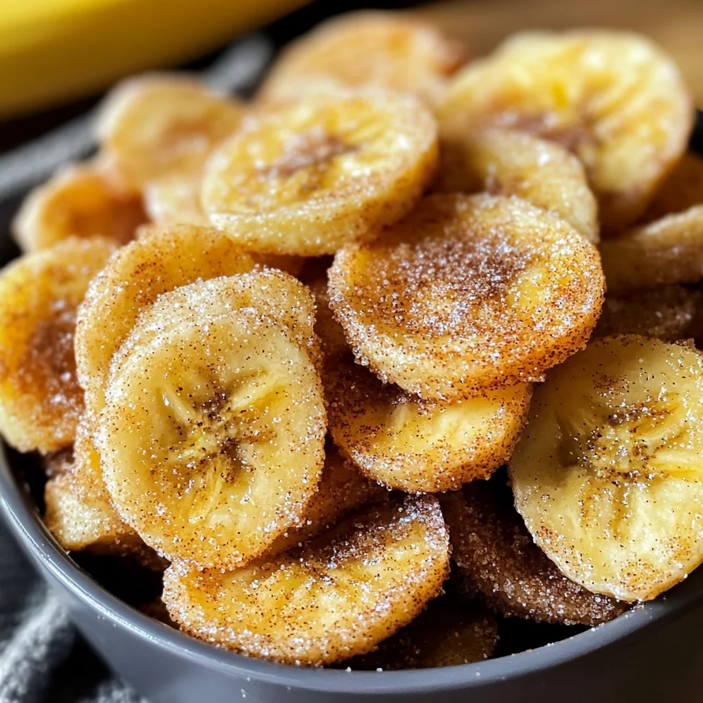 Air Fryer Cinnamon Banana Chips