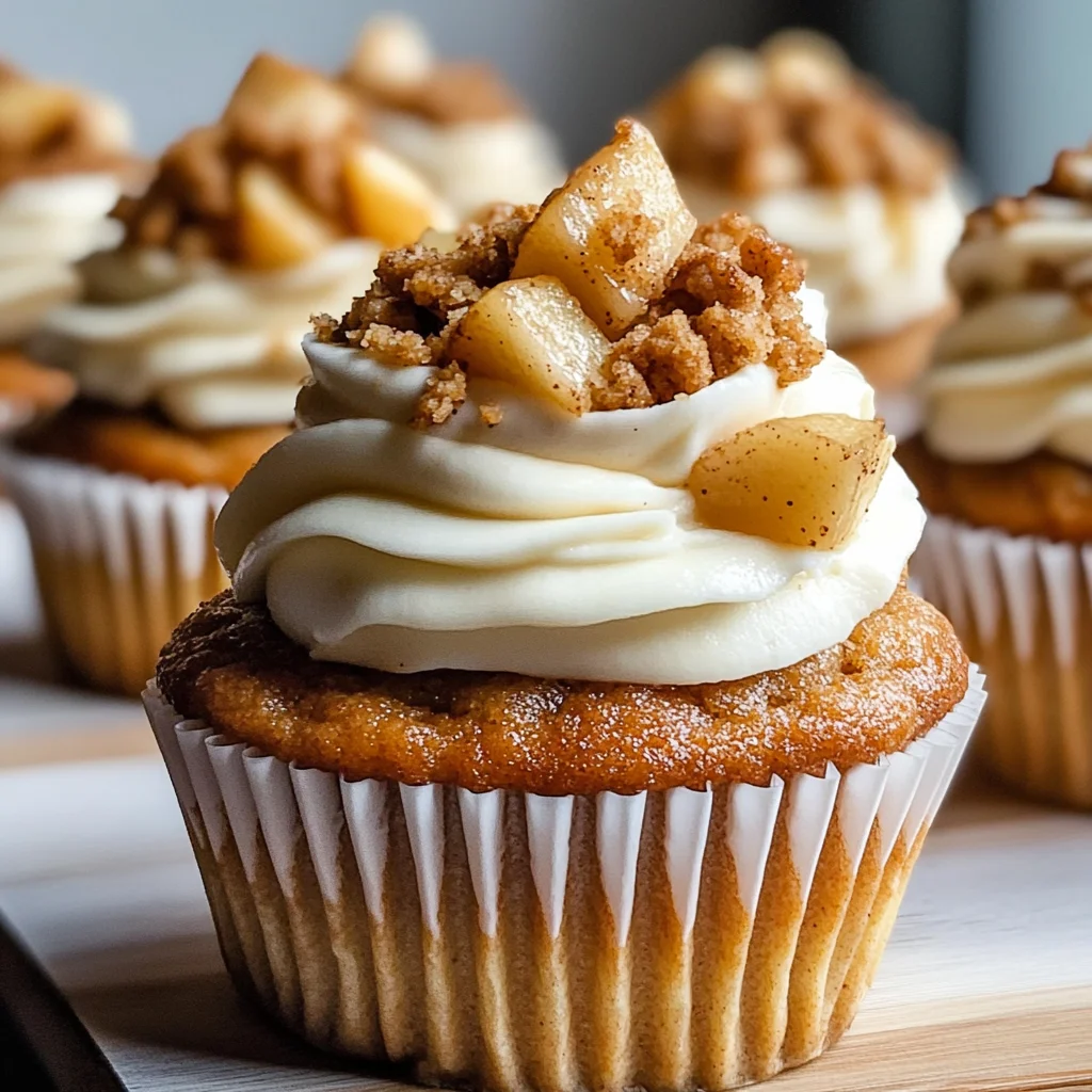 Apple Crisp Cupcakes